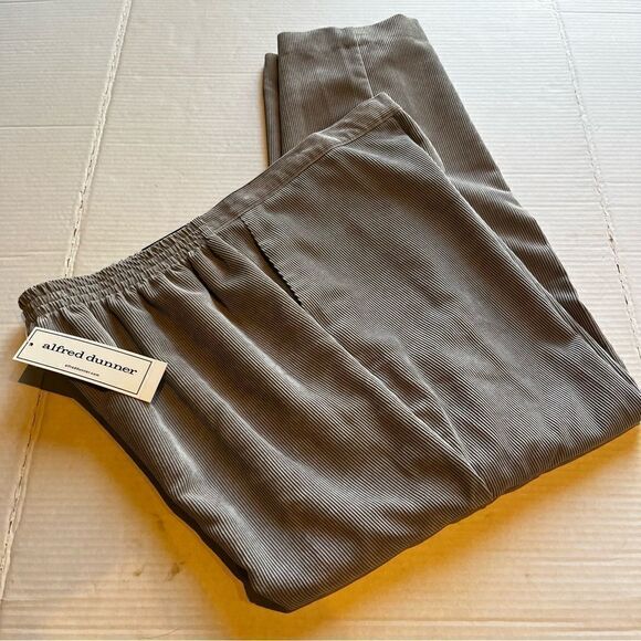 Alfred Dunner Gray Corduroy Pants Size 16 - Picture 2 of 9